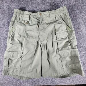 Mens Propper Tactical Cargo Shorts Army Green Ripstop Hiking Size 36 Fit 32 EUC